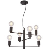 Люстра паук Lussole LSP-8156 HURON IP21 под лампы 6xE27 360W