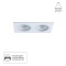 Точечный встраиваемый светильник ARTE LAMP TARF A2178PL-2WH