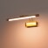Подсветка для картин Lightstar Noce 201151, LED 9Вт 550Лм CCT переключатель цвет. температуры 3000;4000;6000К, настенный светильник для зеркала, латунь, поворотный с выключателем