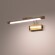 Подсветка для картин Lightstar Noce 201151, LED 9Вт 550Лм CCT переключатель цвет. температуры 3000;4000;6000К, настенный светильник для зеркала, латунь, поворотный с выключателем