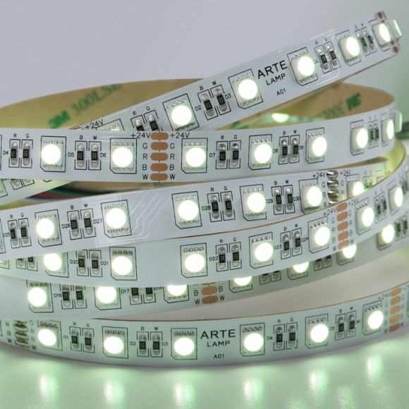 A2406012-01-RGB4K Светодиодная лента 24В 14,4Вт/м RGB+4000К CRI 90+ 10мм SMD5050 60шт/м 5м IP20 A2406012-01-RGB4K Светодиодная лента 24В 14,4Вт/м RGB+4000К CRI 90+ 10мм SMD5050 60шт/м 5м IP20