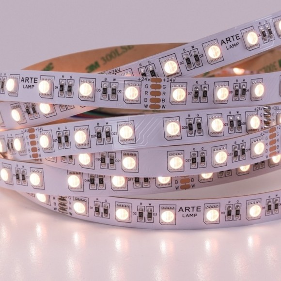 A2406012-01-RGB4K Светодиодная лента 24В 14,4Вт/м RGB+4000К CRI 90+ 10мм SMD5050 60шт/м 5м IP20 A2406012-01-RGB4K Светодиодная лента 24В 14,4Вт/м RGB+4000К CRI 90+ 10мм SMD5050 60шт/м 5м IP20
