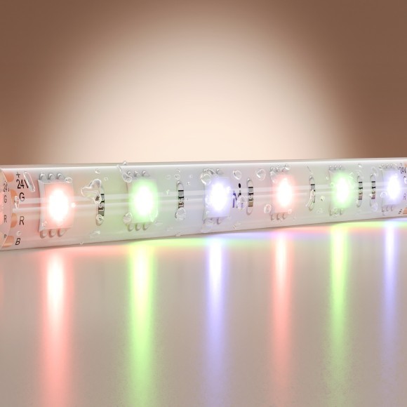 Светодиодная лента Base 24В 5050 14,4Вт/м RGB 5м IP 65 Led Strip 201198