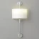 Crystal Lux VINTAGE AP2 CHROME 4140/402 Бра настенное классическое, хром текстиль, лампы 2xE14 40Вт винтажный светильник на стену, без выключателя на корпусе