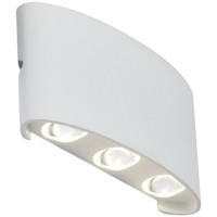SL089.501.06 Светильник уличный настенный ST-Luce Белый кварцевый/Белый кварцевый, Прозрачный LED 6* BISELLO