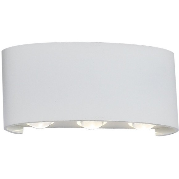 SL089.501.06 Светильник уличный настенный ST-Luce Белый кварцевый/Белый кварцевый, Прозрачный LED 6* BISELLO