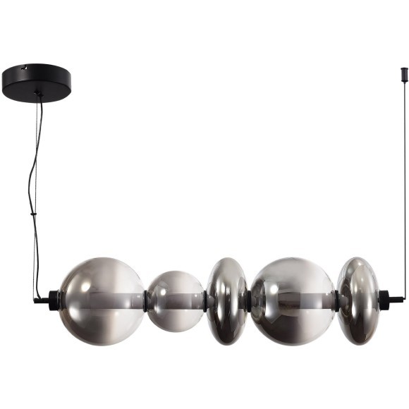 SL6119.413.40 Светильник подвесной ST-Luce Черный/Дымчато-Серый LED 1*40W 3000K PERLINA SL6119.413.40 Светильник подвесной ST-Luce Черный/Дымчато-Серый LED 1*40W 3000K PERLINA