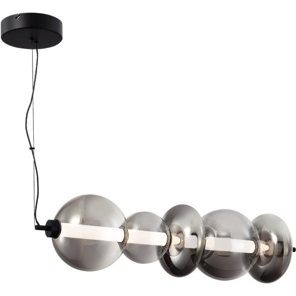 SL6119.413.40 Светильник подвесной ST-Luce Черный/Дымчато-Серый LED 1*40W 3000K PERLINA SL6119.413.40 Светильник подвесной ST-Luce Черный/Дымчато-Серый LED 1*40W 3000K PERLINA