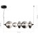 SL6119.413.40 Светильник подвесной ST-Luce Черный/Дымчато-Серый LED 1*40W 3000K PERLINA