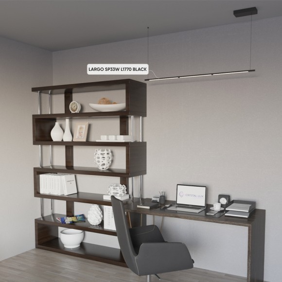 Светильник подвесной Crystal Lux LARGO SP33W L1770 BLACK Светильник подвесной Crystal Lux LARGO SP33W L1770 BLACK