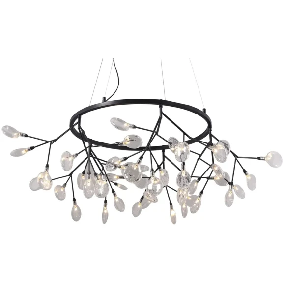 Светильник подвесной Crystal Lux EVITA SP45 D BLACK/TRANSPARENT