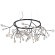 Светильник подвесной Crystal Lux EVITA SP45 D BLACK/TRANSPARENT