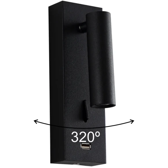 Бра Crystal Lux CLT 210W USB BL