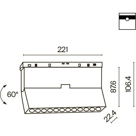 TR033-2-12W4K-B Трековый магнитный светодиодный светильник Maytoni Exility CRI90+ 4000К 900Лм 36° 12Вт TR033-2-12W4K-B Трековый магнитный светодиодный светильник Maytoni Exility CRI90+ 4000К 900Лм 36° 12Вт