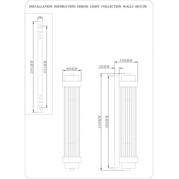 Настенный светильник Lordi 4823/2W