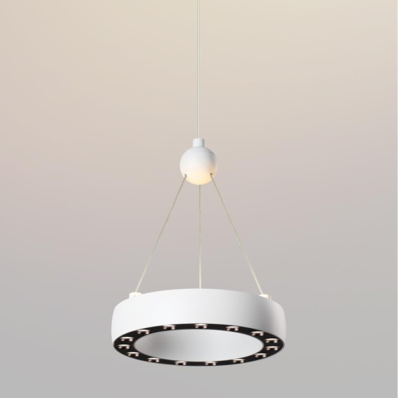 Светильник подвесной светодиодный, длина провода 2м LED 12W вниз 5W вверх 1360Лм 3000K Odeon Light TURN 359395