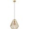 43695 Подвесной потолочный светильник (люстра) STYPE, 1Х40W, E27, H1100, Ø330, сталь, золотой