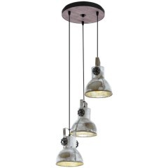 49647 Подвес BARNSTAPLE, 3х40W (E27), ?270, H1500, дерево, сталь, патина, черный/сталь, цинк 49647 Подвес BARNSTAPLE, 3х40W (E27), ?270, H1500, дерево, сталь, патина, черный/сталь, цинк