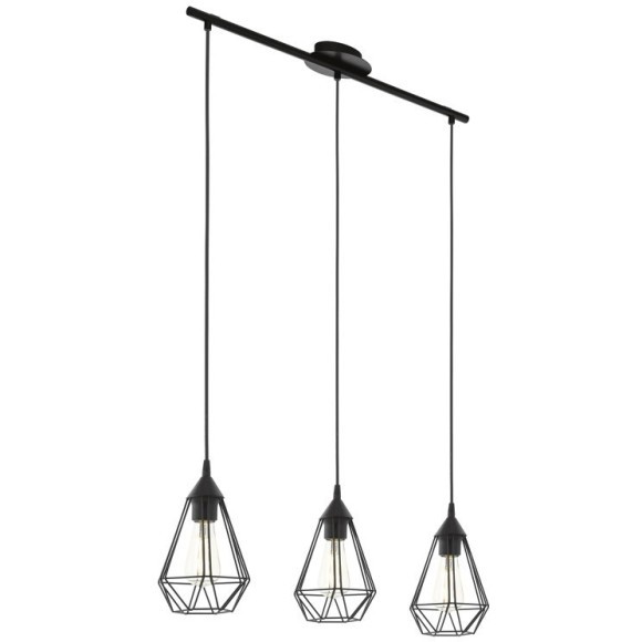 94189 Подвес TARBES, 3x60W (E27), L790, Н1100, сталь, пластик, черный 94189 Подвес TARBES, 3x60W (E27), L790, Н1100, сталь, пластик, черный