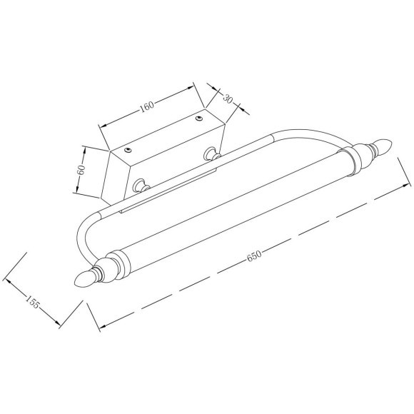 Подсветка для зеркал и картин Maytoni MIR014WL-L12C3K OculusLED 12W Подсветка для зеркал и картин Maytoni MIR014WL-L12C3K OculusLED 12W