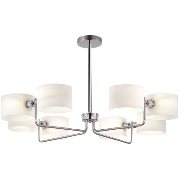 SLE1121-102-08 Светильник потолочный Хром/Молочно-Белый E14 8*40W AERIN