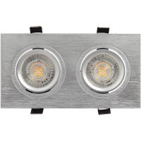 DK3022-CM Встраиваемый светильник max 10 Вт, 2xGU5.3 серый пластик