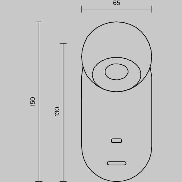 Настенный светильник (бра) Maytoni MOD434WL-L5B3K