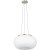 EGLO OPTICA 86815 Подвесной светильник-люстра модерн с белым матовым опаловым стеклянным плафоном, лампы 2xE27 до 60Вт, общая мощность до 120Вт, 220-240В, IP20, регулируемая высота, стальное основание цвета матовый никель, диаметр 445мм, высота 1100мм