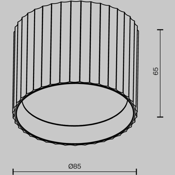 Потолочный светильник Technical C106CL-GX53-B