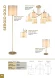 SERGIO PL6 GOLD 2901/306 Crystal Lux Золотая люстра с бежевыми плафонами, 6 x E14 до 60 Вт, Ø770 мм, H490 мм, IP20, 220 В