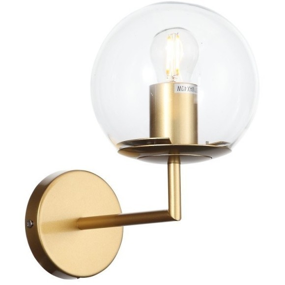 SL1150.201.01 Светильник настенный ST-Luce Матовое золото/Прозрачный E27 1*40W LIORA