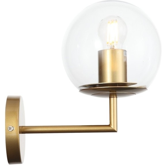 SL1150.201.01 Светильник настенный ST-Luce Матовое золото/Прозрачный E27 1*40W LIORA