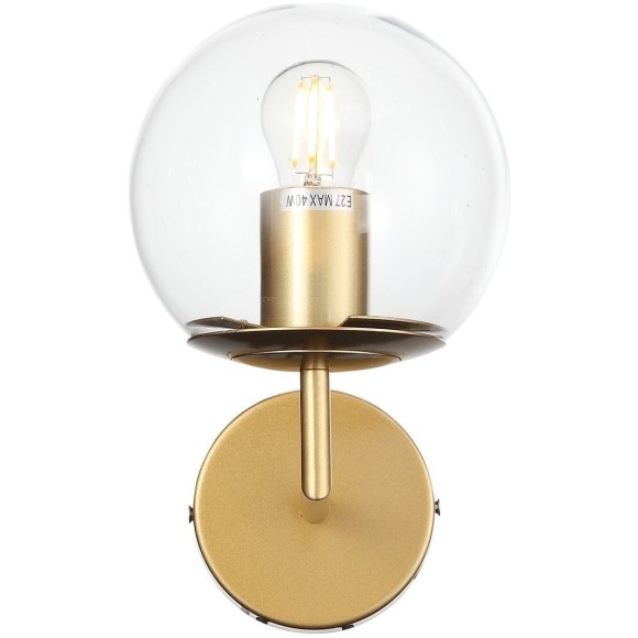 SL1150.201.01 Светильник настенный ST-Luce Матовое золото/Прозрачный E27 1*40W LIORA