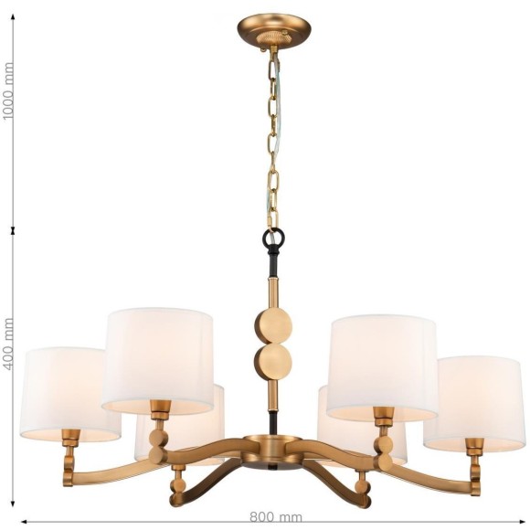 Подвесная люстра Roshe 2624-6P