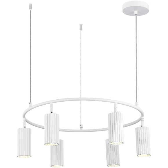 SL1213.503.06 Светильник подвесной ST-Luce Белый/Белый GU10 6*5W 4000K KENDO