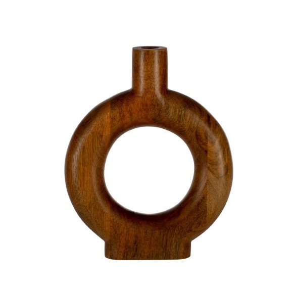 421268 MELOBODY Декоративная ваза деревянная коричневая L235 B50 H300 421268 MELOBODY Декоративная ваза деревянная коричневая L235 B50 H300