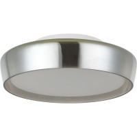 4027/06/01C-IP Stilfort Ipstat (Айпстат) Белый потолочный светильник с дымчатым стеклянным плафоном LED