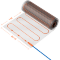 VLT01-150-0.5 Нагревательный мат (Теплый пол) длиной 1 метр и шириной 0,5 метра Voltum Т150 мощность 75Вт 150Вт/м², двужильный экранированный кабель, клеевая сетка, укладка в плиточный клей/стяжку, гарантия 25 лет