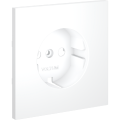 Накладка для розетки с заземлением, S70 (белый матовый) Накладка для розетки с заземлением, S70 (белый матовый)