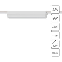 A6153PL-1WH Трековый магнитный светодиодный светильник Arte Lamp Rapid 48V CRI90+ 4000К 416Лм 120° 9Вт