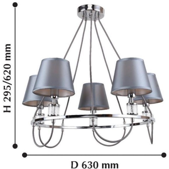 Подвесная люстра Martina 2193-5P Подвесная люстра Martina 2193-5P