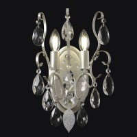 Бра Crystal Lux ESMIRALDA AP2 SILVER