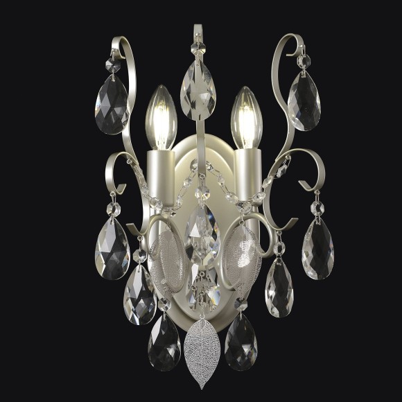 Бра Crystal Lux ESMIRALDA AP2 SILVER
