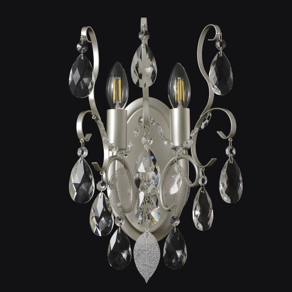Бра Crystal Lux ESMIRALDA AP2 SILVER