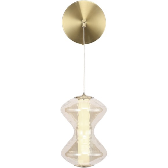 SL6136.201.01 Светильник настенный ST-Luce золото/коньячный LED 1*6W 3000K SPINE