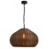 Favourite Wicker 4884-1P Уличный подвесной влагозащищенный светильник с плафоном из коричневого ротанга диаметром 60см, высота плафона 40см, общая высота 188см, лампа Е27 1шт макс 40Вт, IP44, 220В