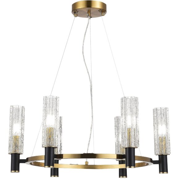 SL1238.303.06 Люстра подвесная ST-Luce Латунь/Кракелированное стекло E14 6*40W CASALI SL1238.303.06 Люстра подвесная ST-Luce Латунь/Кракелированное стекло E14 6*40W CASALI