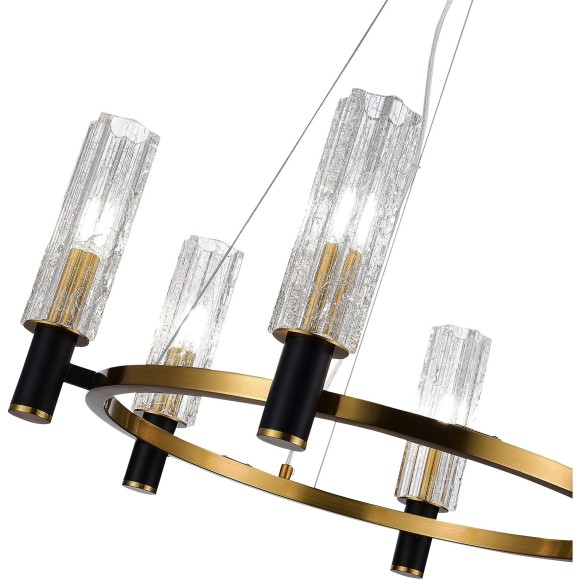 SL1238.303.06 Люстра подвесная ST-Luce Латунь/Кракелированное стекло E14 6*40W CASALI SL1238.303.06 Люстра подвесная ST-Luce Латунь/Кракелированное стекло E14 6*40W CASALI