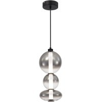 SL6119.403.24 Светильник подвесной ST-Luce Черный/Дымчато-Серый LED 1*24W 3000K PERLINA