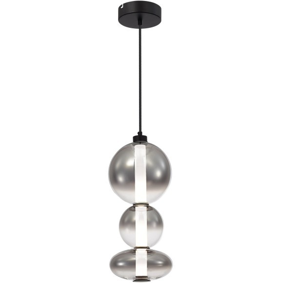SL6119.403.24 Светильник подвесной ST-Luce Черный/Дымчато-Серый LED 1*24W 3000K PERLINA